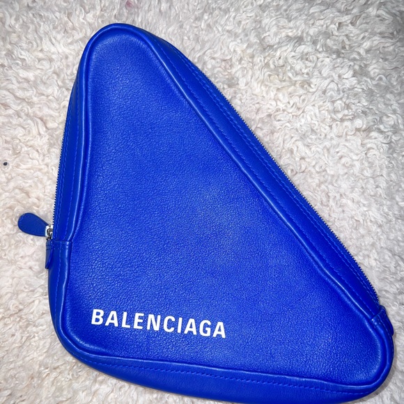 BALENCIAGA Triangle Leather clutch bag UNISEX - Picture 2 of 8
